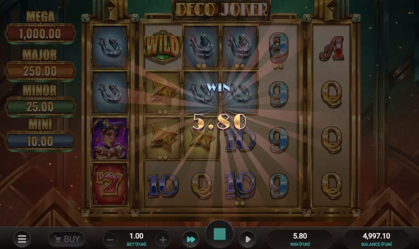 Deco Joker: image of winning