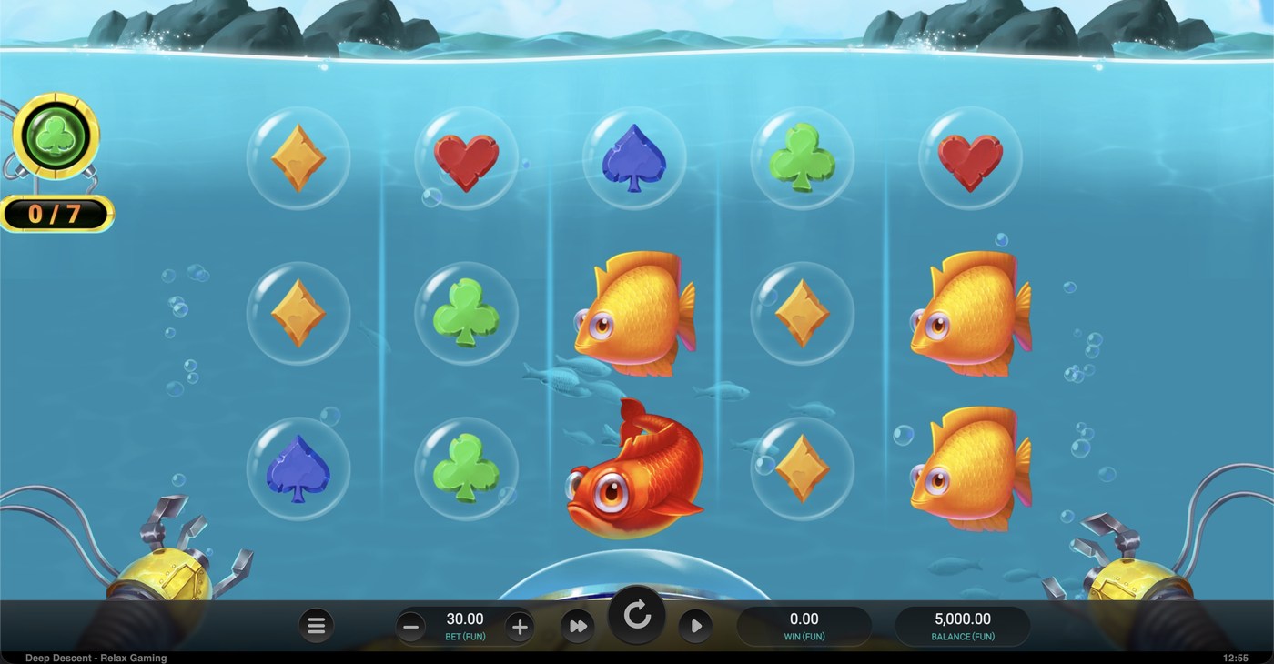 Deep Descent: image of main menu