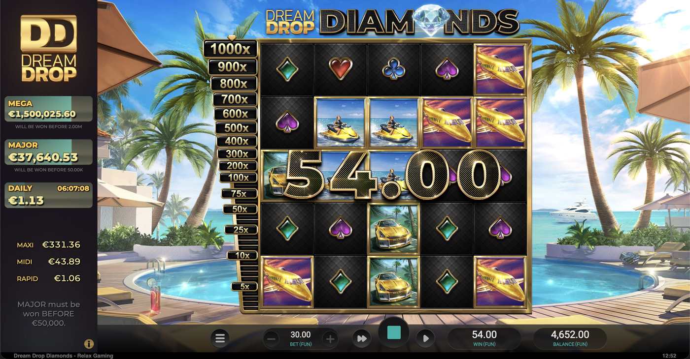 Dream Drop Diamonds: image of winning