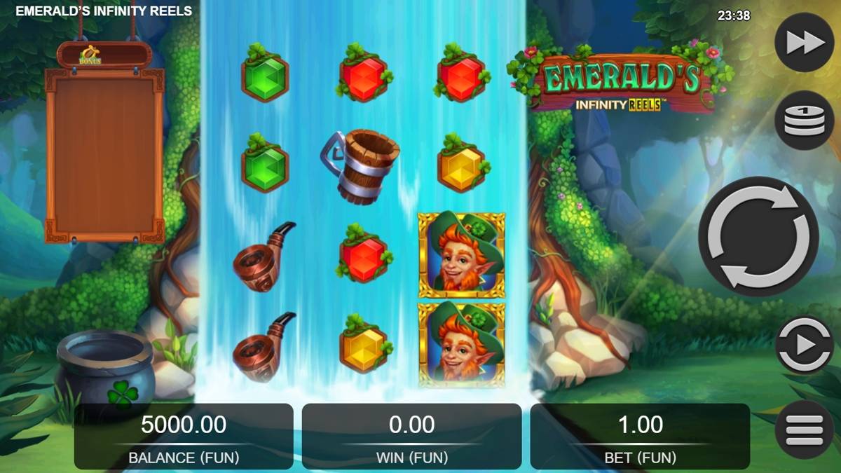 Emerald's Infinity Reels: image of main menu