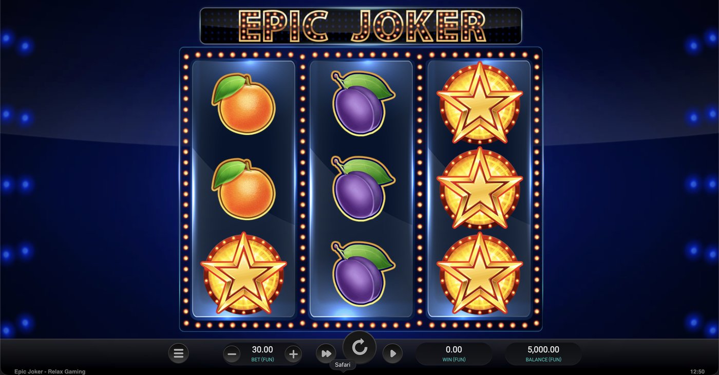 Epic Joker: image of main menu