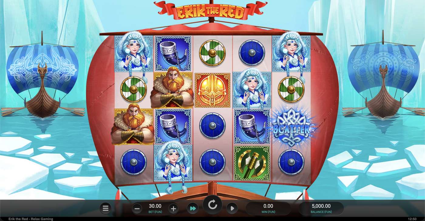 Erik the Red: image of main menu