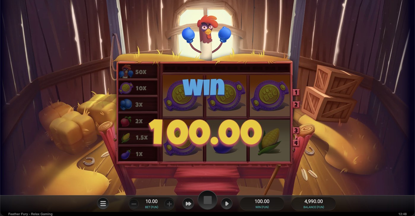 Feather Fury: image of winning