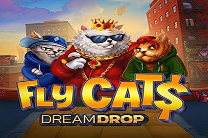 Fly Cat$ Dream Drop Online Slot Logo