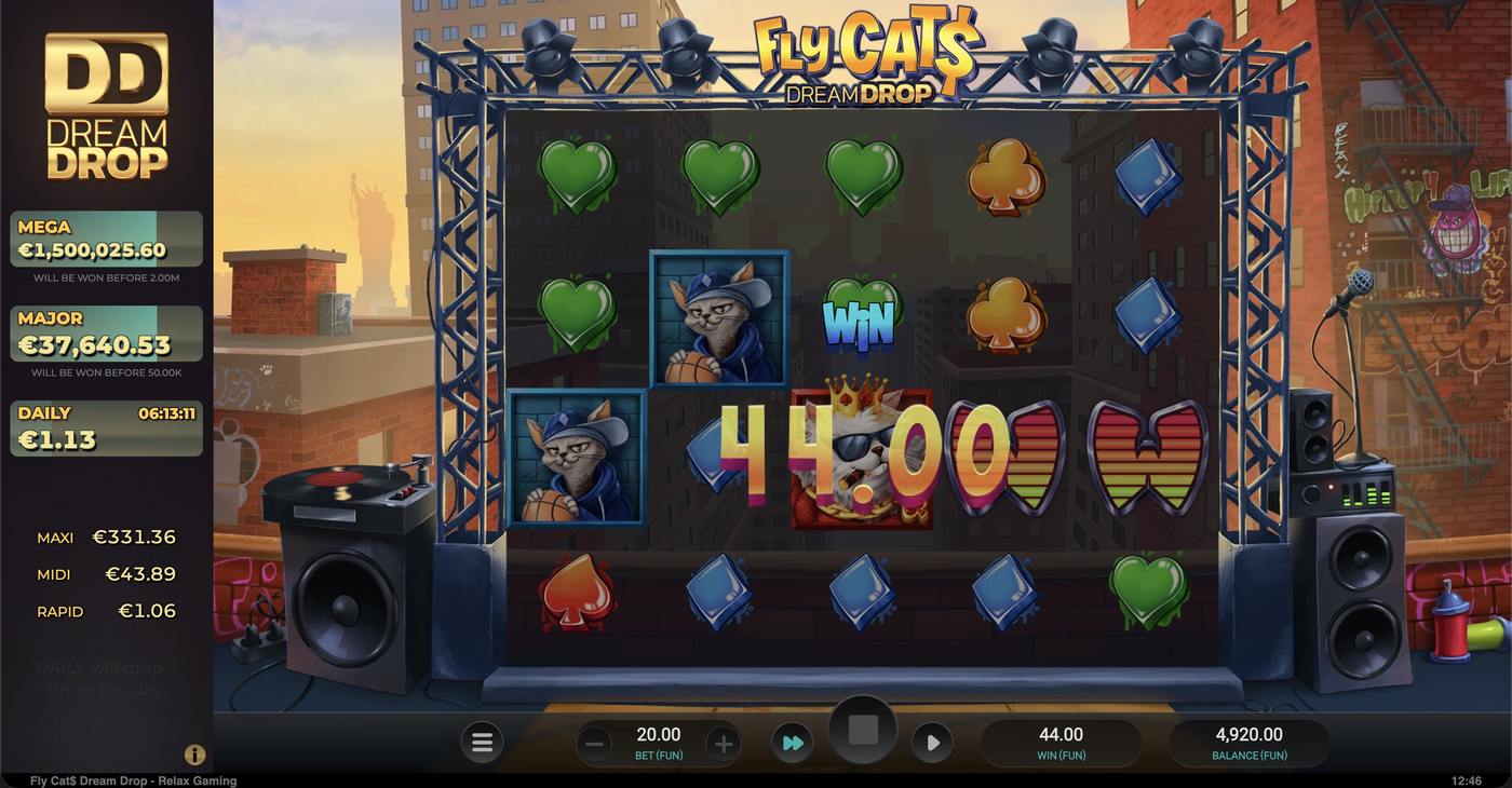Fly Cat$ Dream Drop: image of winning