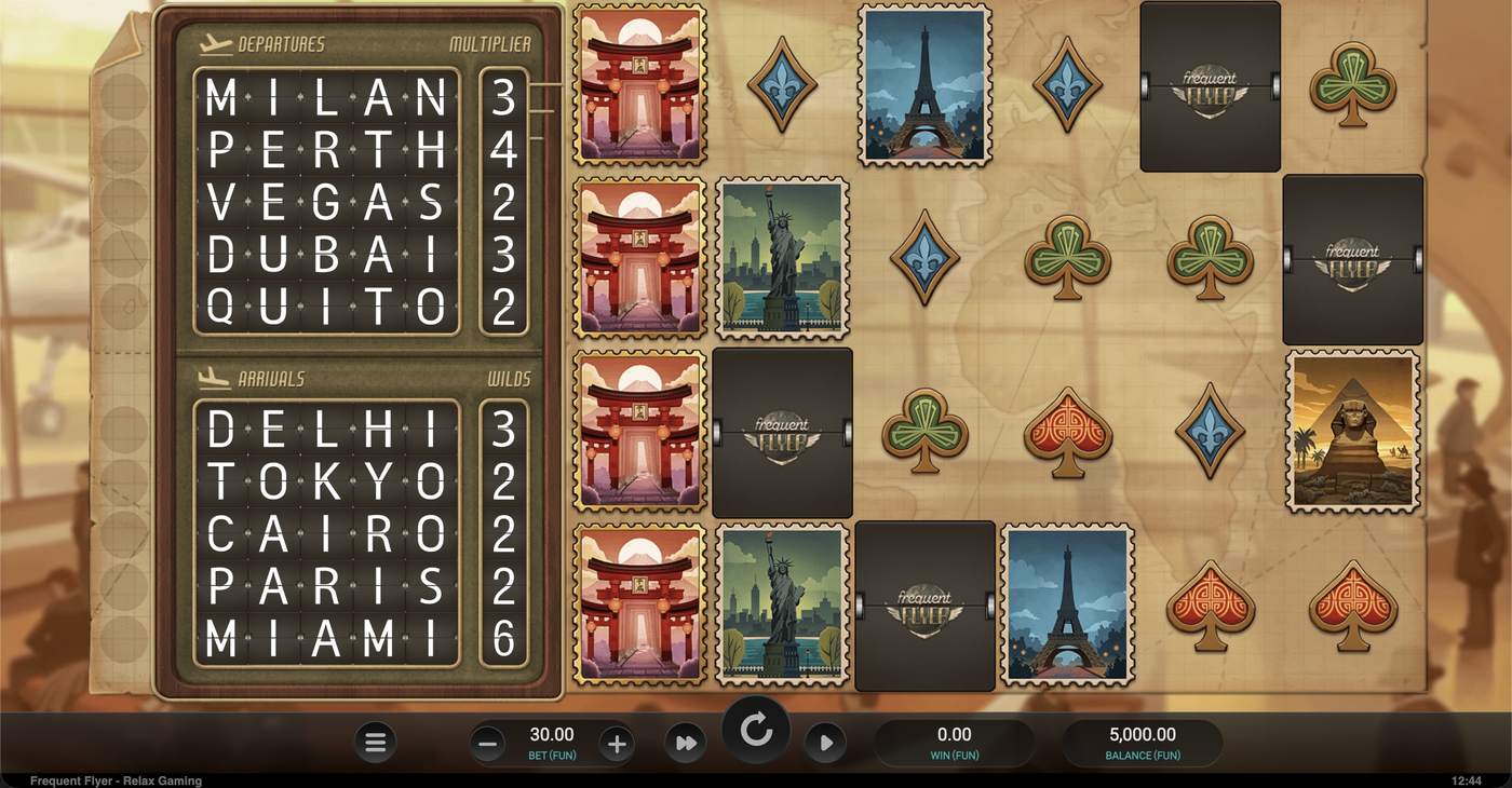 Frequent Flyer: image of main menu