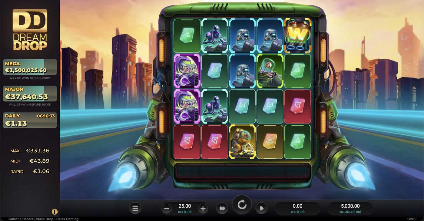 Galactic Racers Dream Drop: image of main menu
