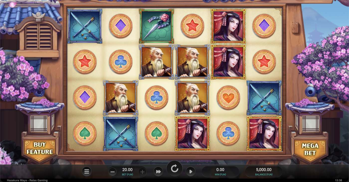 Hazakura Ways: image of main menu