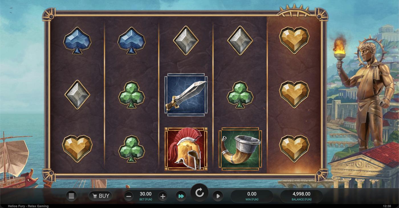 Helios Fury: image of main menu