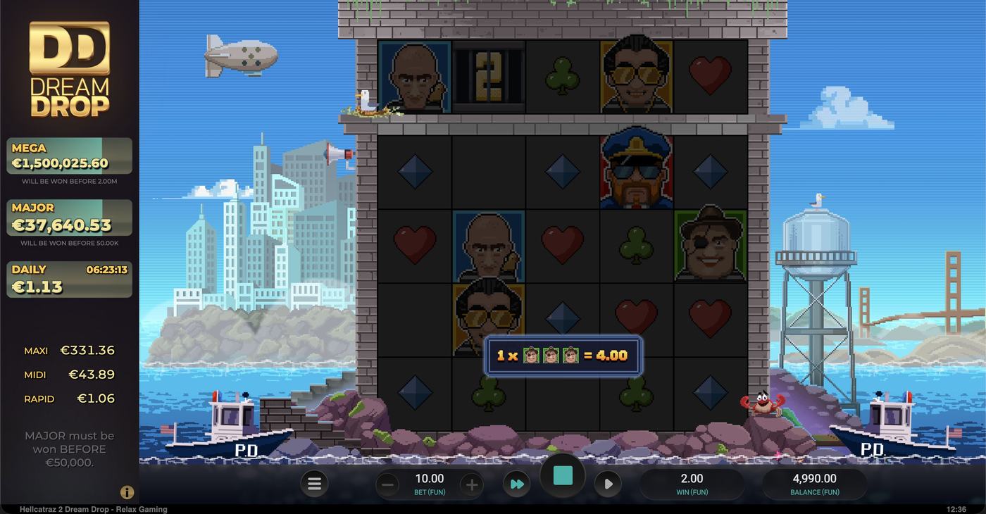 Hellcatraz 2 Dream Drop: image of winning