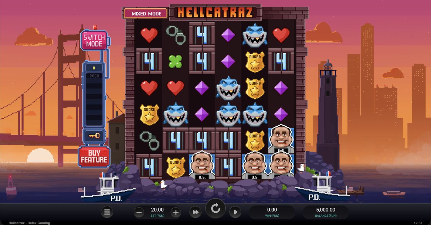 Hellcatraz: image of main menu