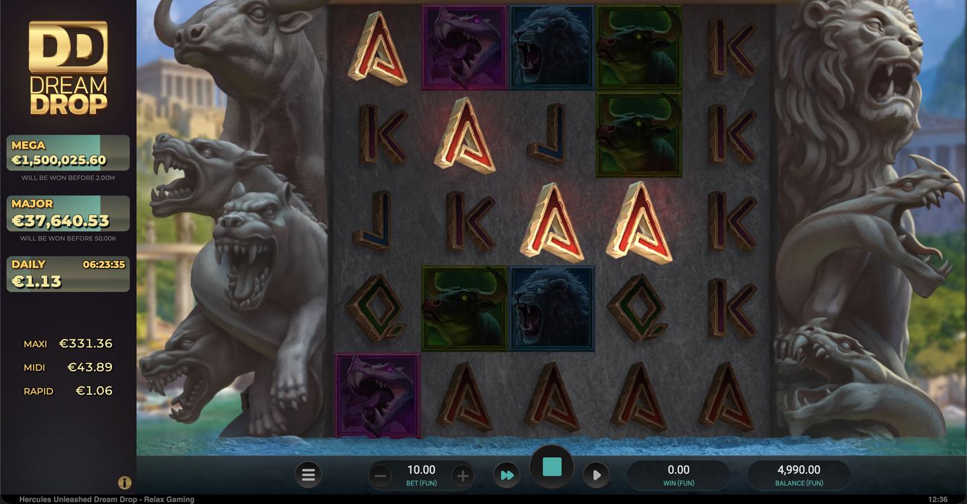 Hercules Unleashed Dream Drop: image of winning