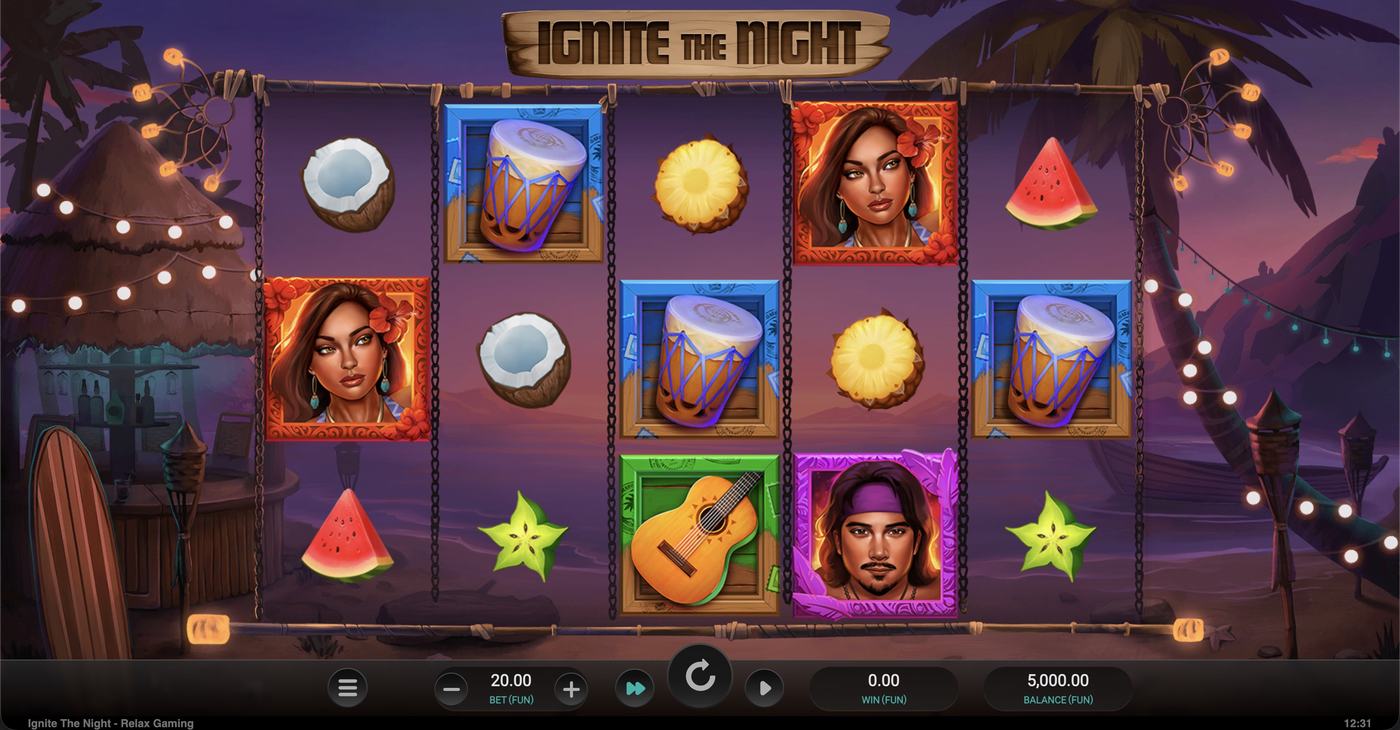 Ignite The Night: image of main menu