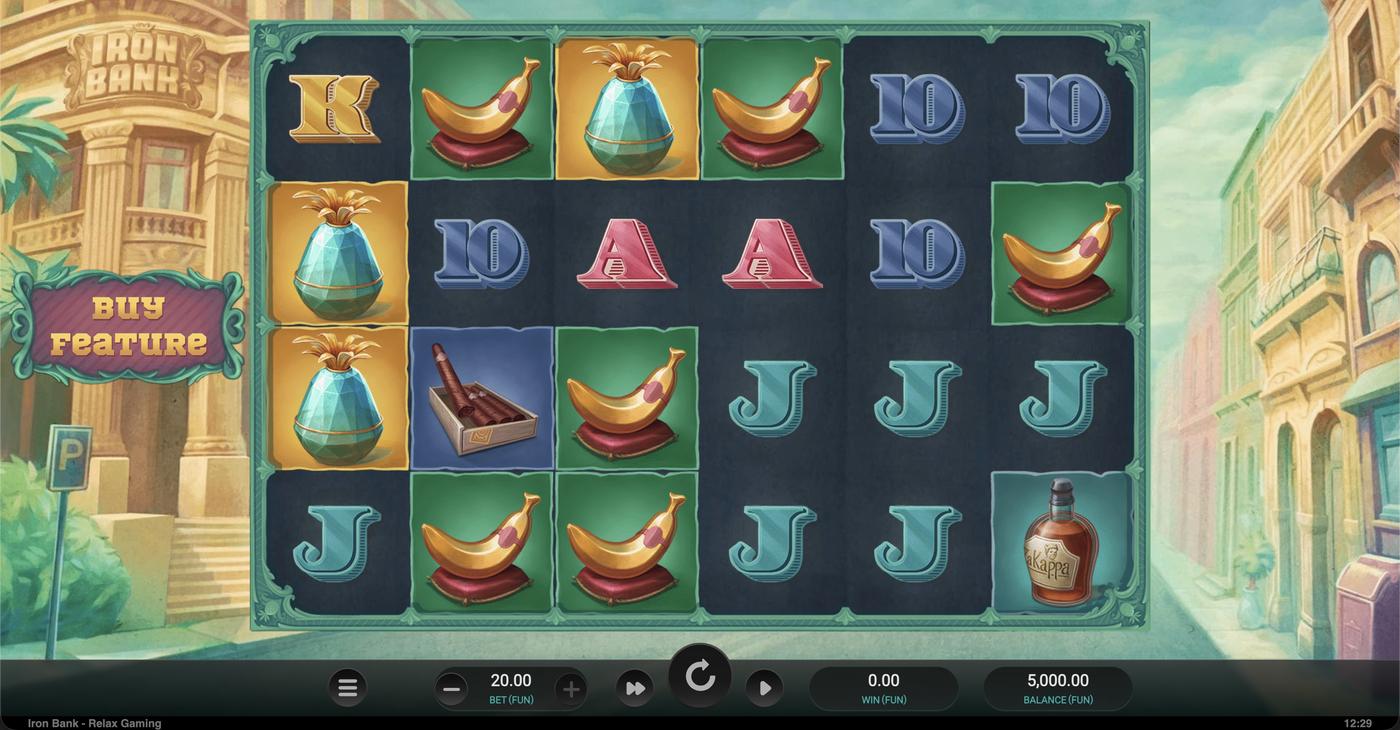 Iron Bank: image of main menu