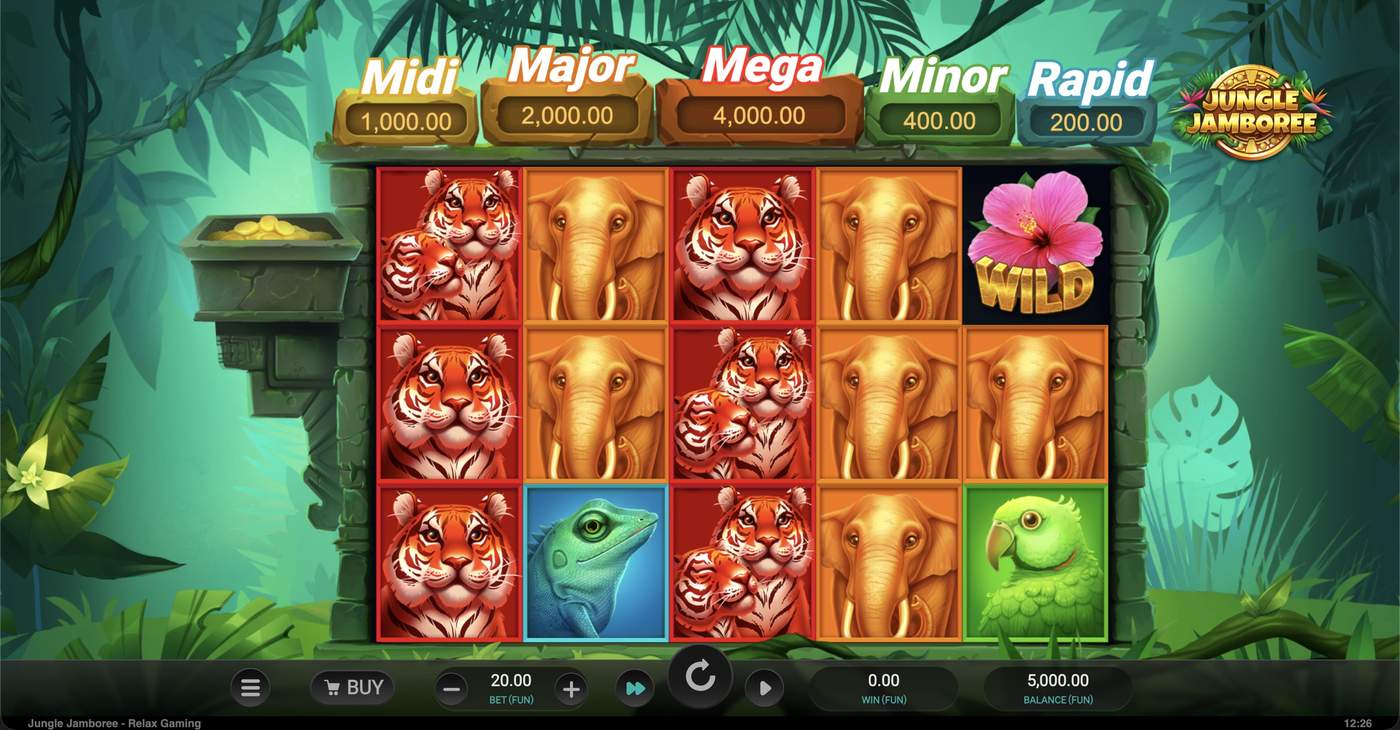 Jungle Jamboree: image of main menu