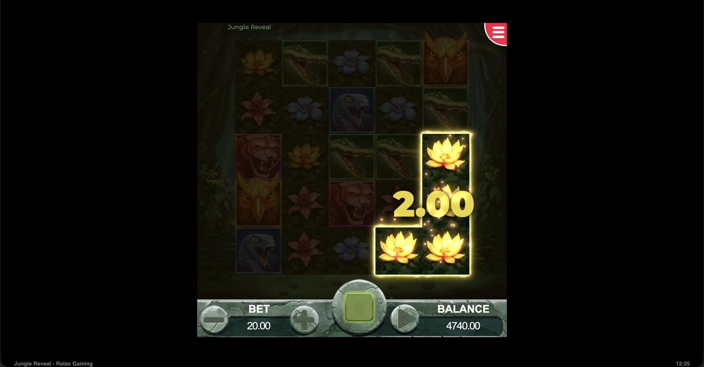 Jungle Reveal: image of winning