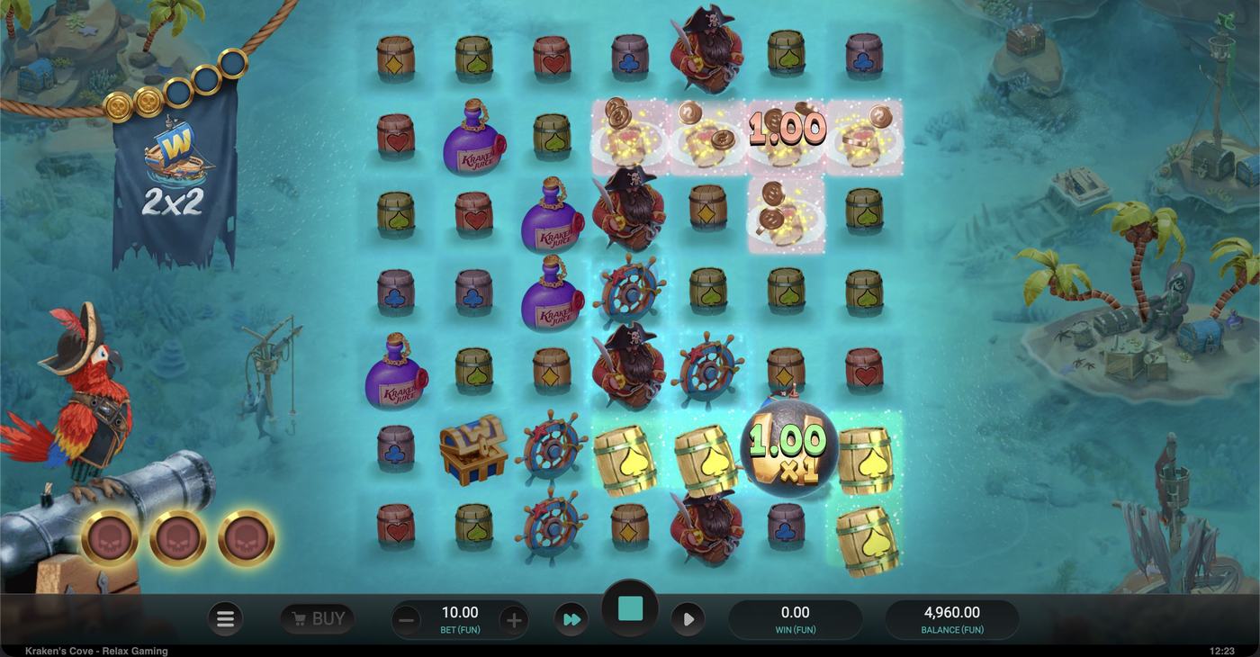 Kraken's Cove: image of winning