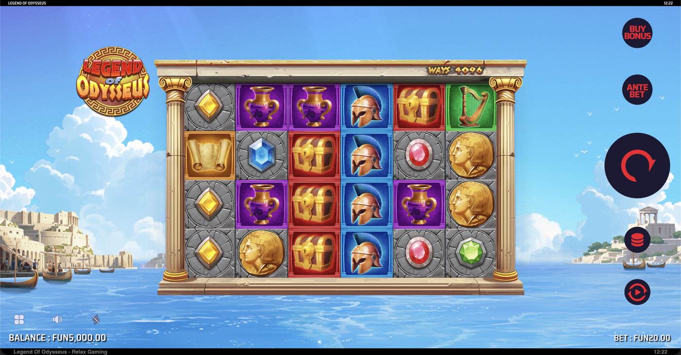 Legend Of Odysseus: image of main menu