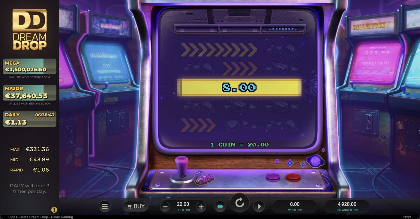 Line Busters Dream Drop: image of winning