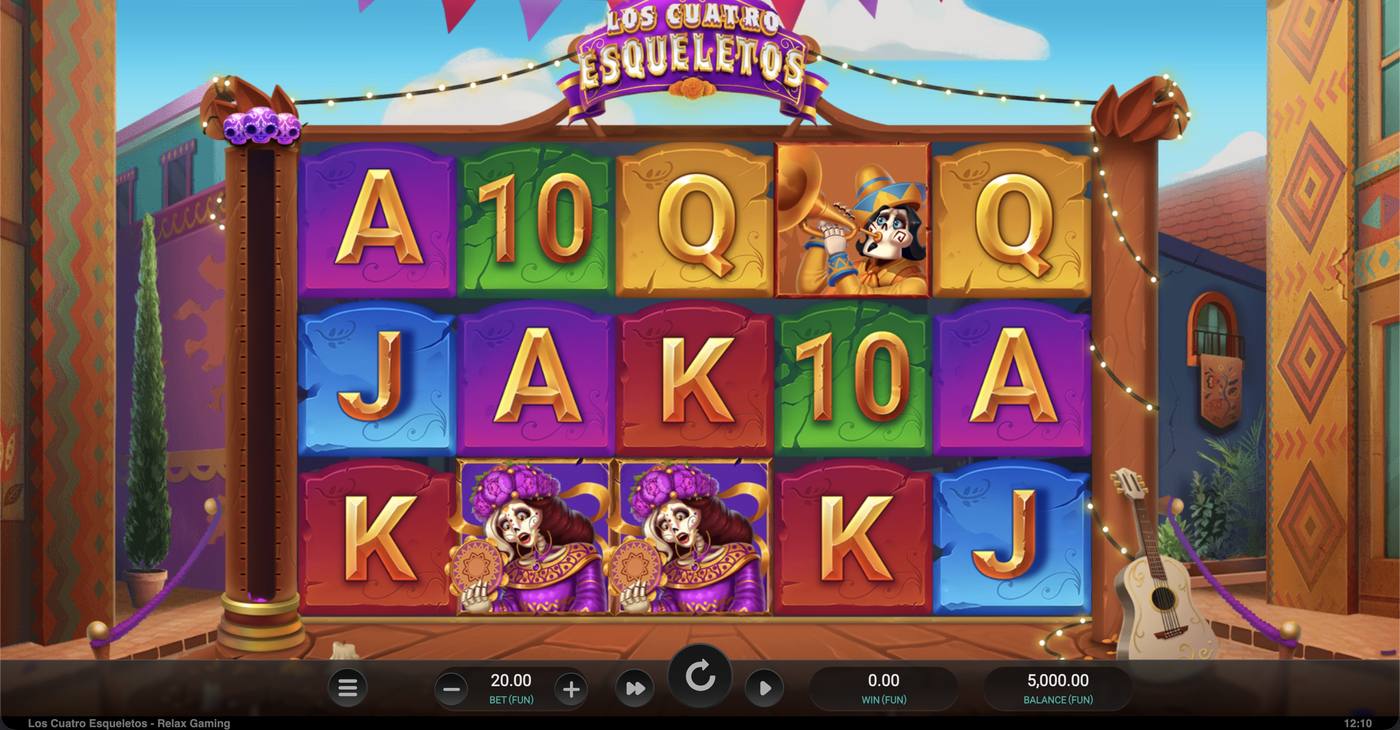 Los Cuatro Esqueletos: image of main menu