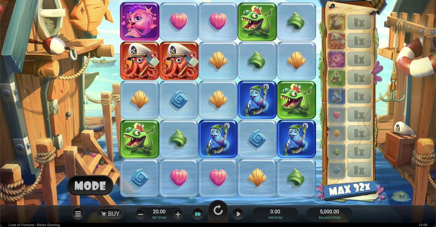 Lure of Fortune: image of main menu