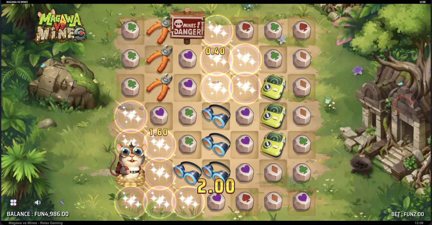 Magawa vs Mines: image of winning