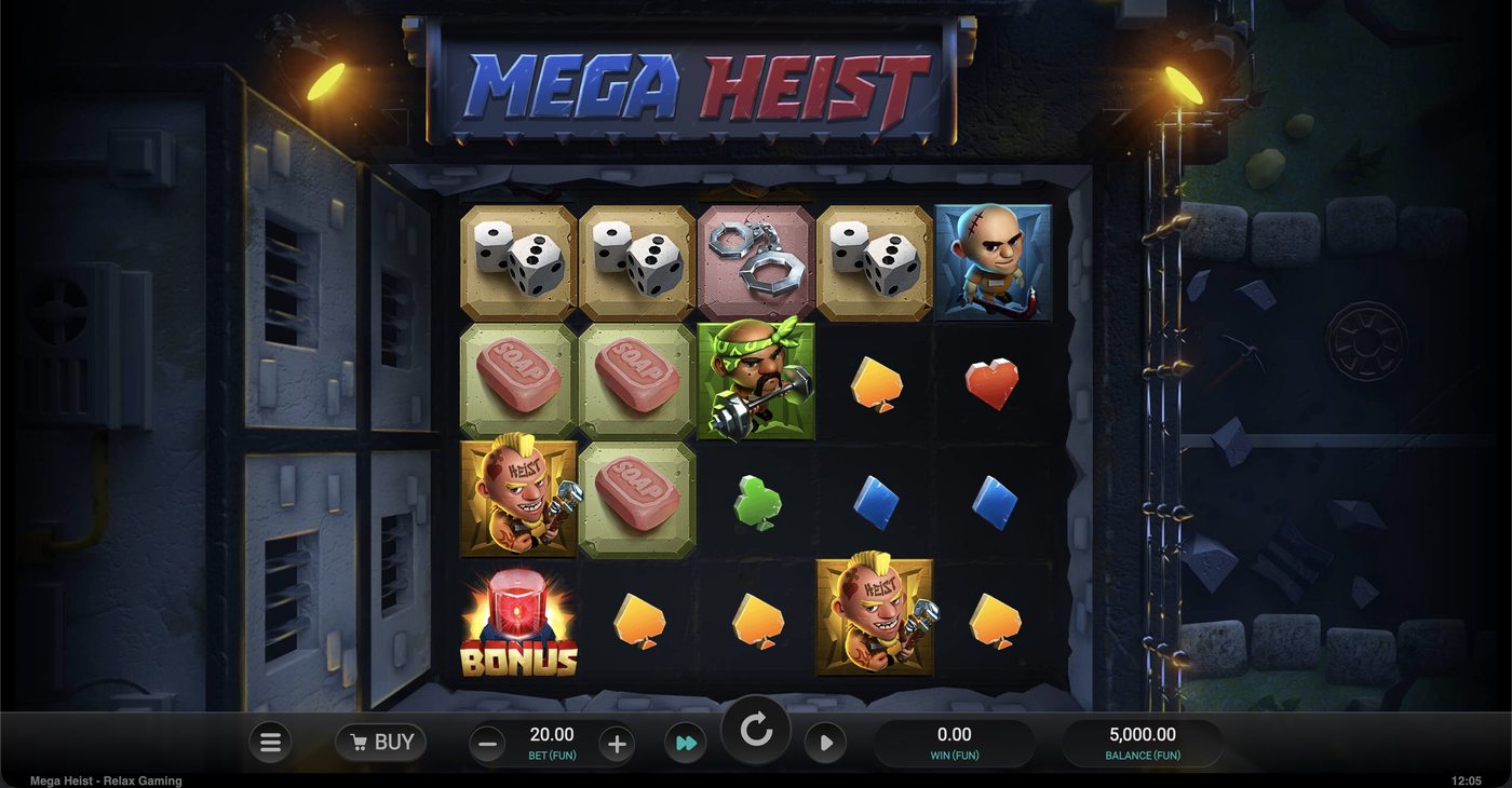 Mega Heist: image of main menu