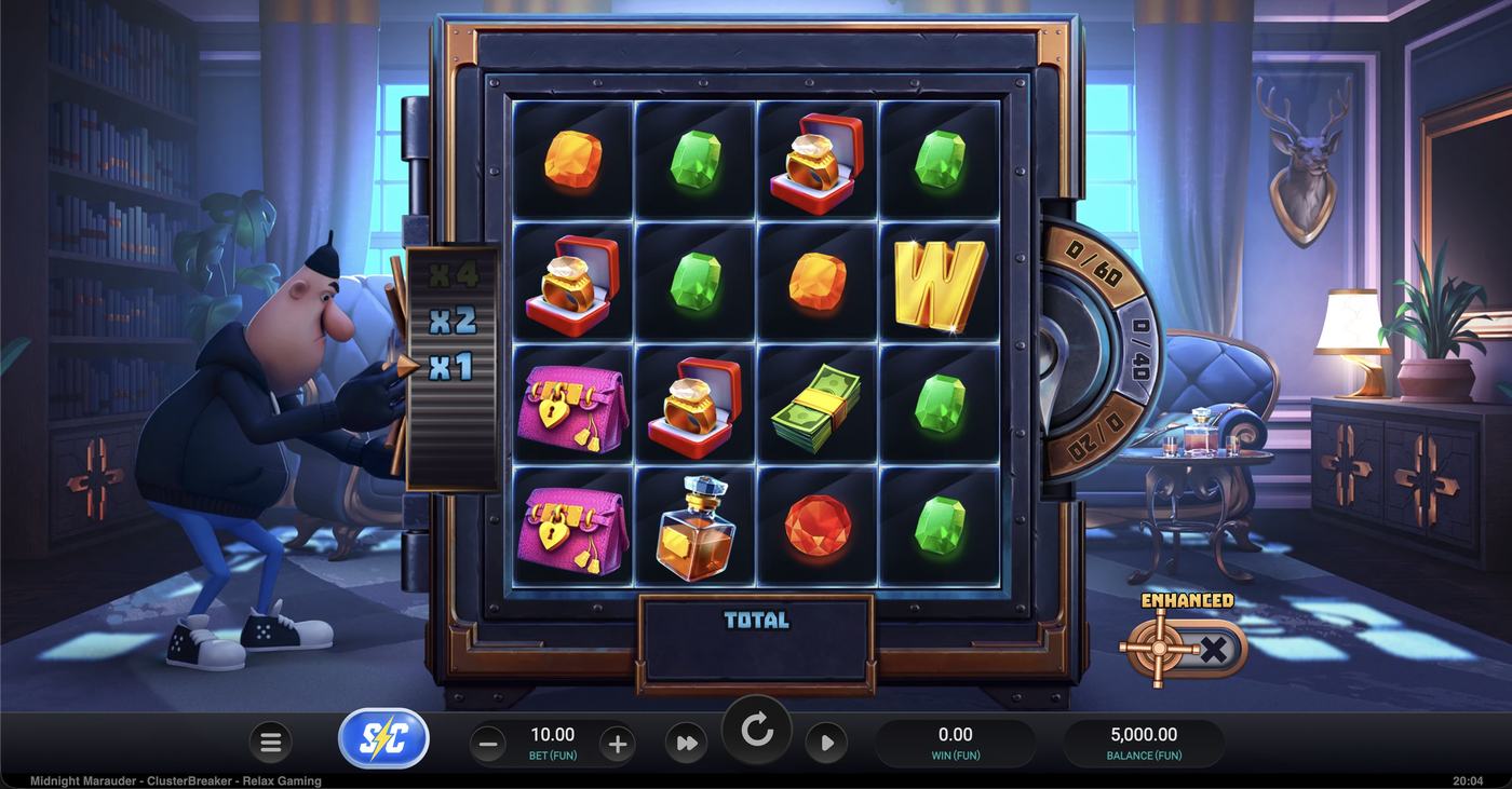 Midnight Marauder ClusterBreaker: image of main menu