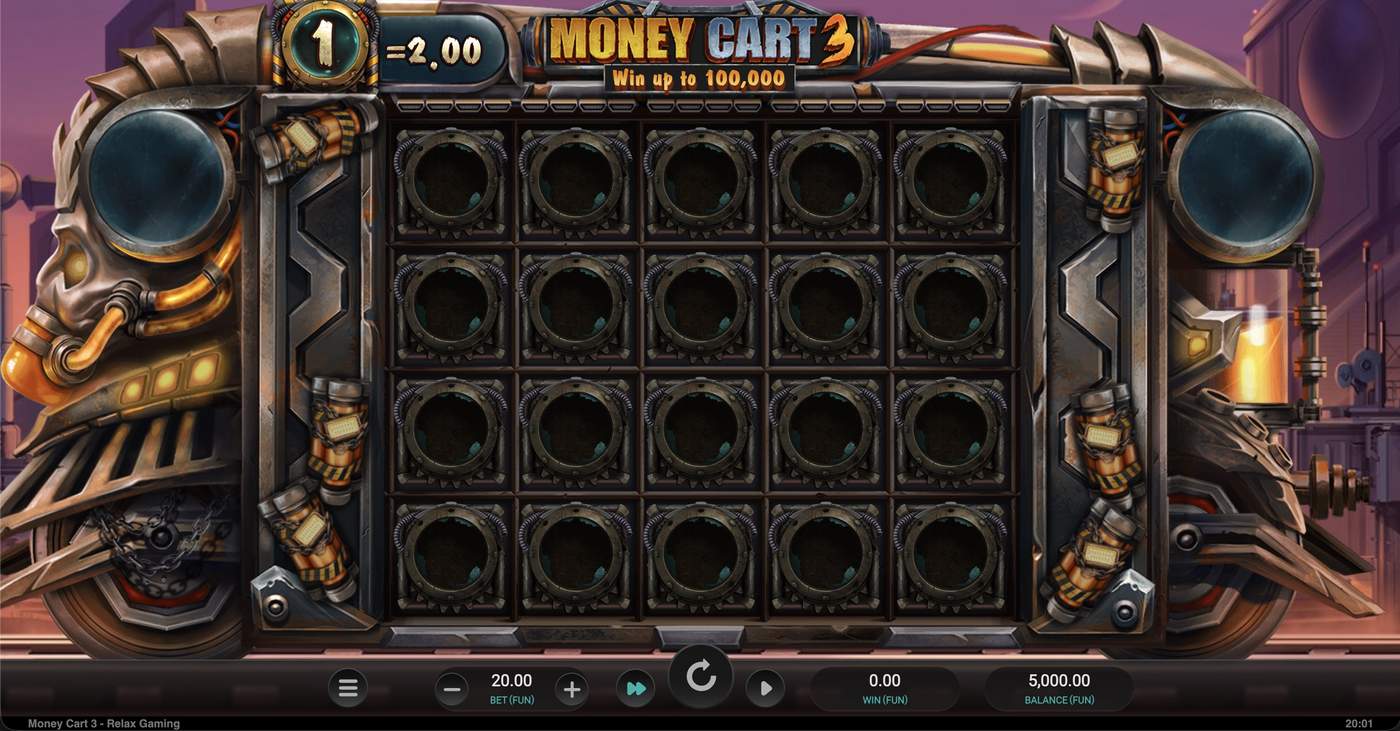 Money Cart 3: image of main menu