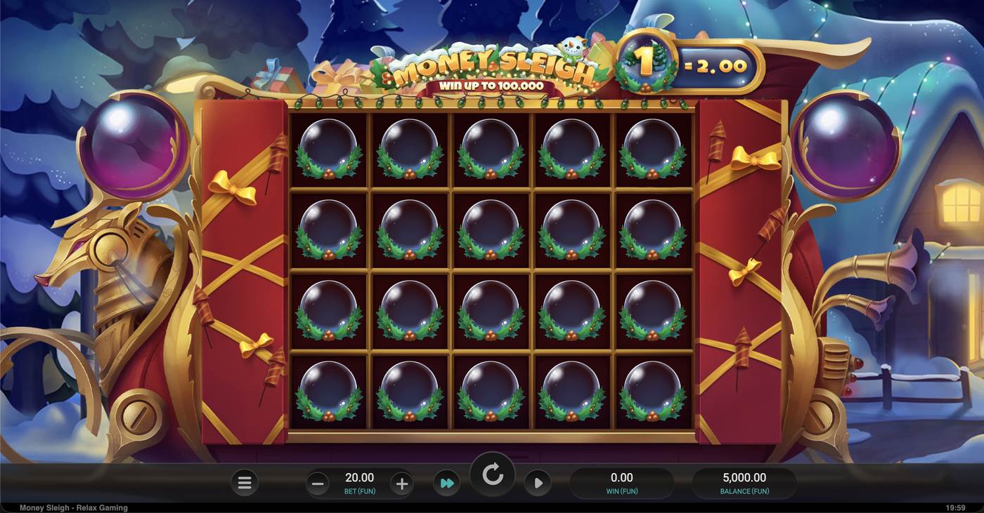 Money Sleigh: image of main menu