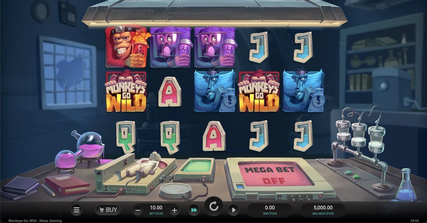 Monkeys Go Wild: image of main menu