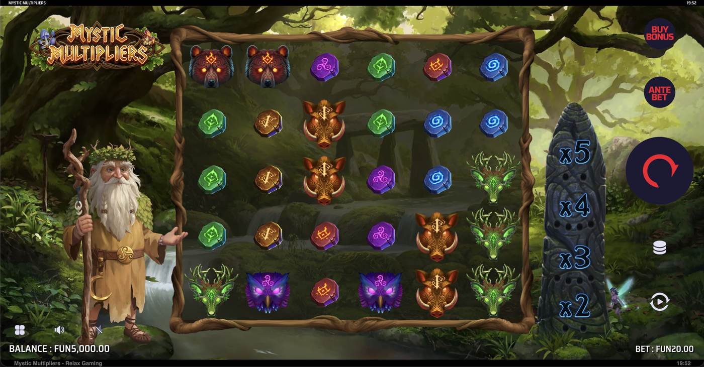 Mystic Multipliers: image of main menu