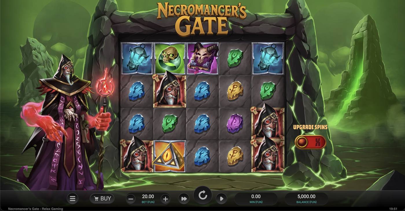 Necromancer’s Gate: image of main menu