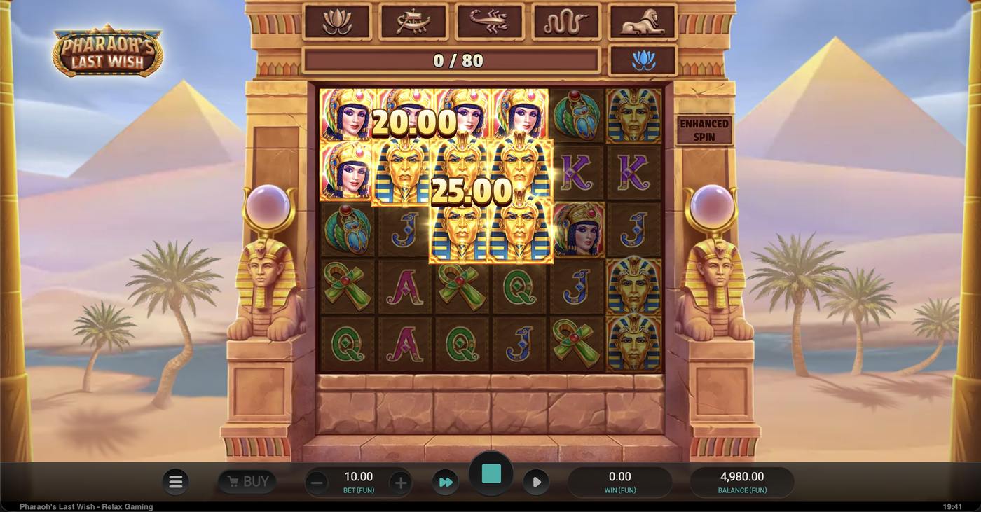 Pharaoh's Last Wish: image of winning