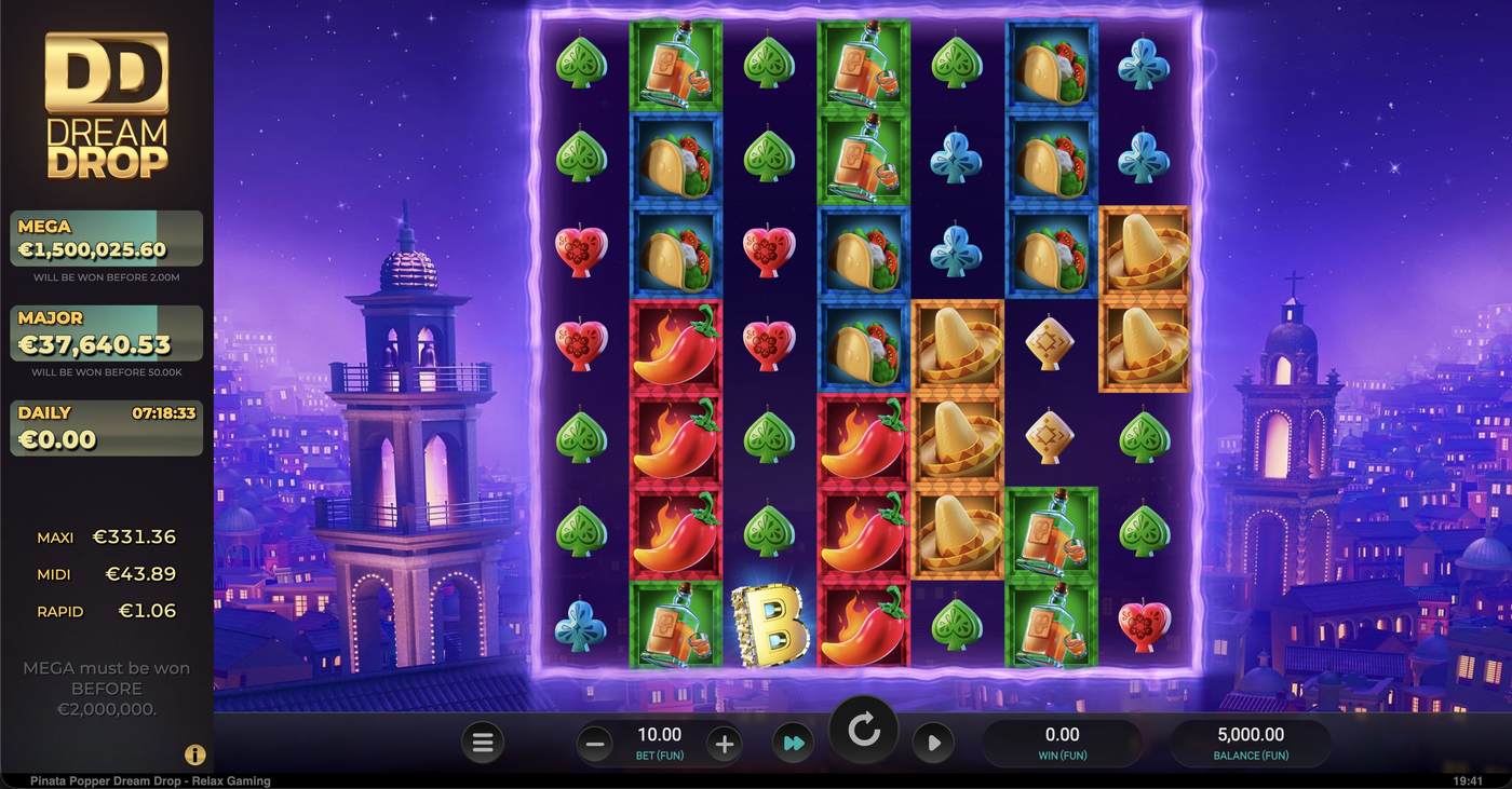 Pinata Popper Dream Drop: image of main menu