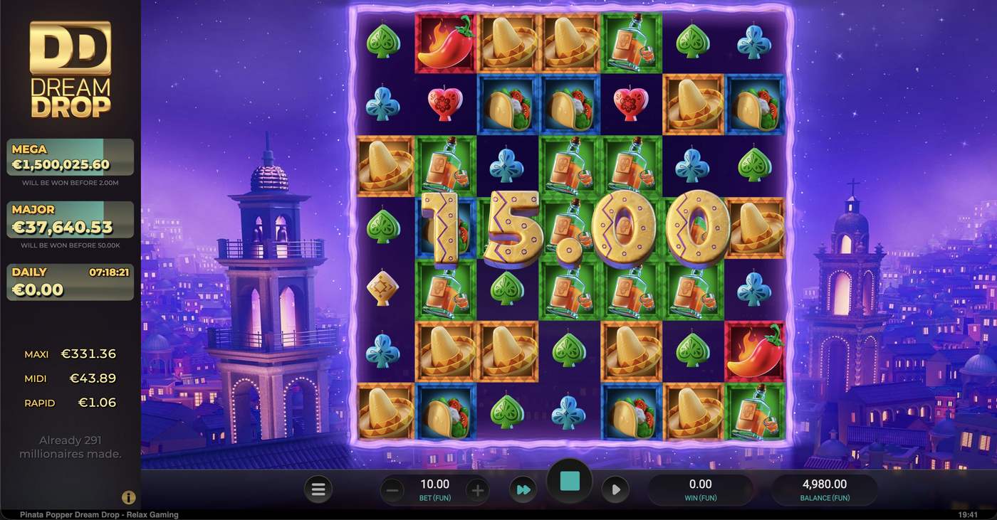 Pinata Popper Dream Drop: image of winning