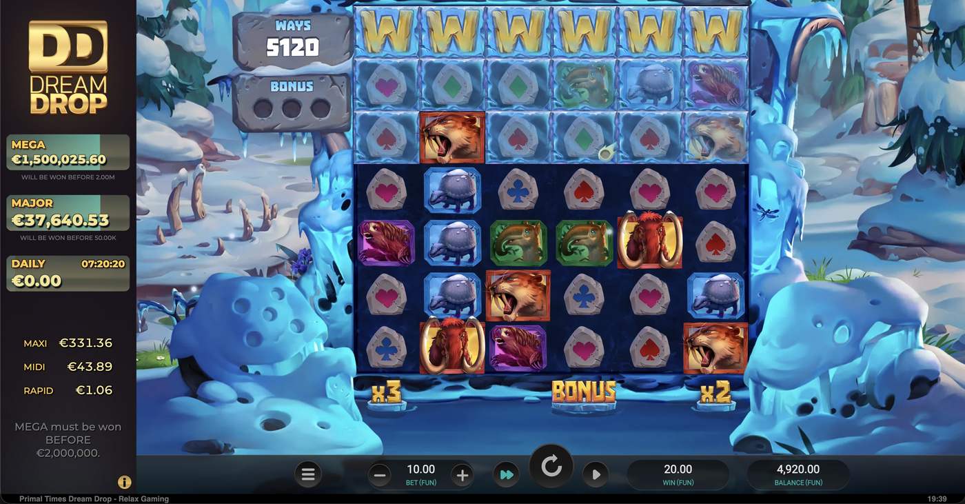 Primal Times Dream Drop: image of winning