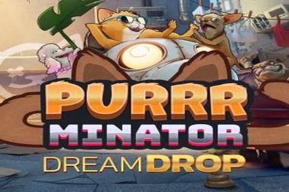 Purrrminator Dream Drop Online Slot Logo