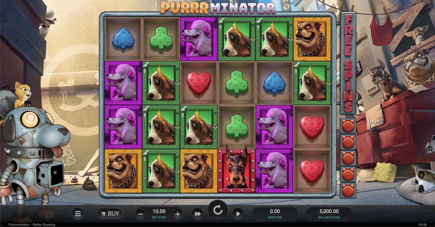 Purrrminator: image of main menu