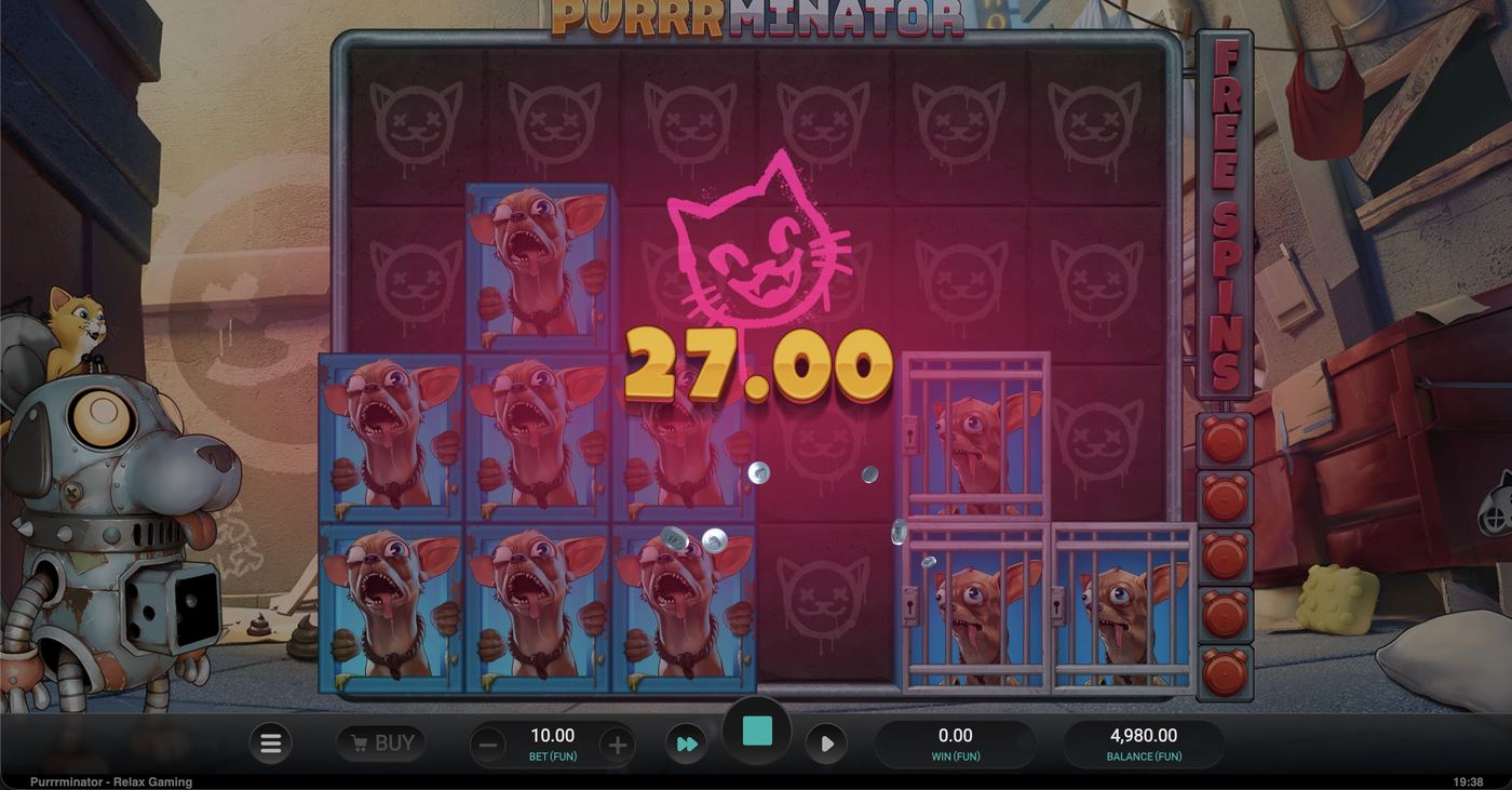Purrrminator: image of winning