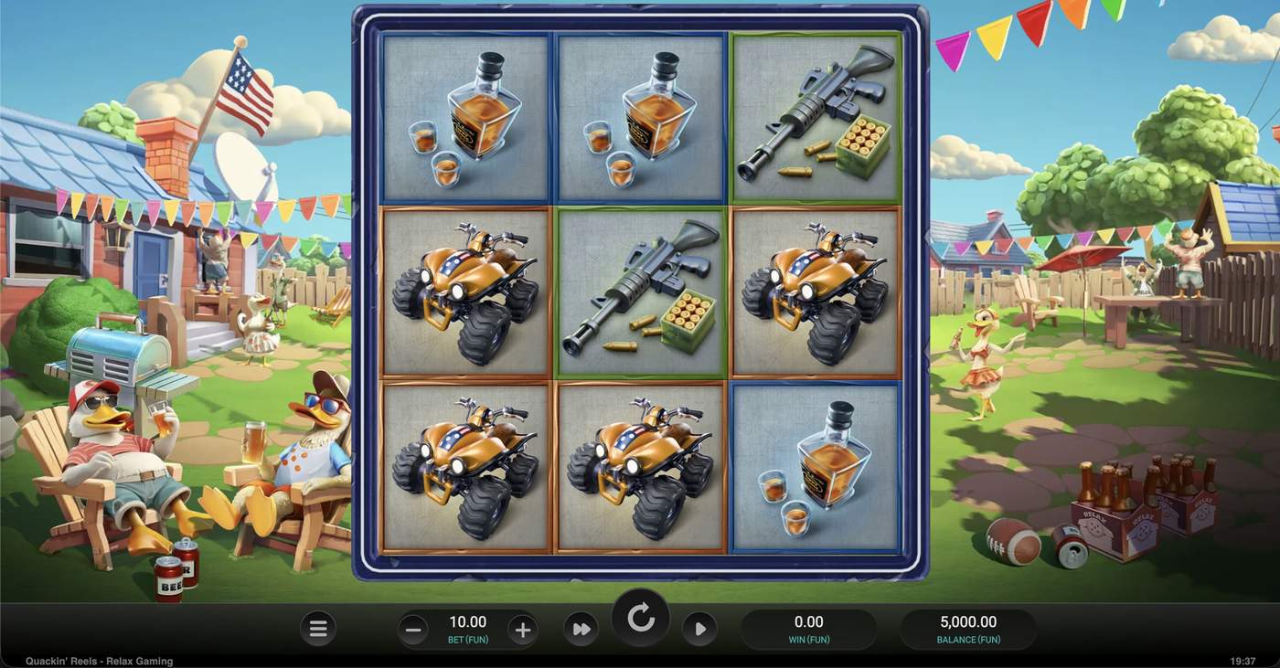 Quackin' Reels: image of main menu