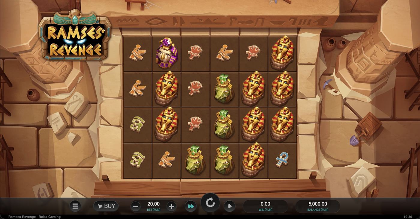 Ramses Revenge: image of main menu