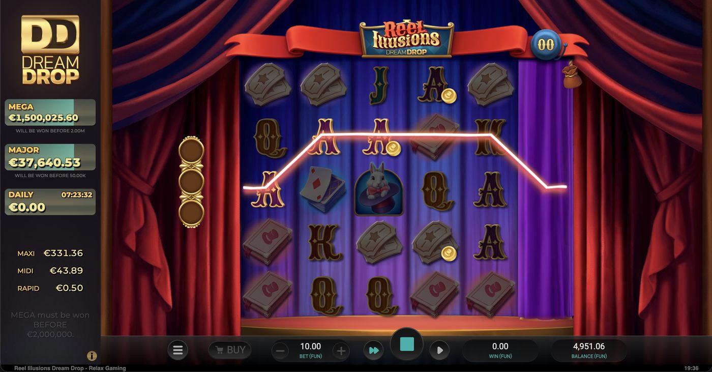 Reel Illusions Dream Drop: image of winning