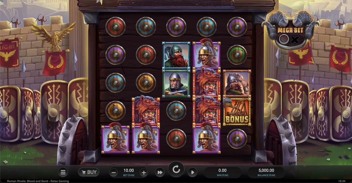 Roman Rivals Blood and Sand: image of main menu