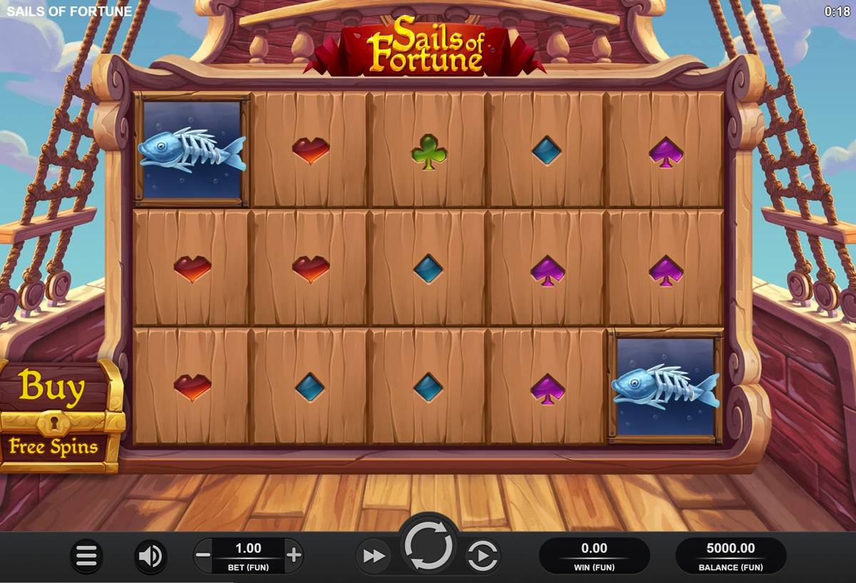 Sails of Fortune: image of main menu