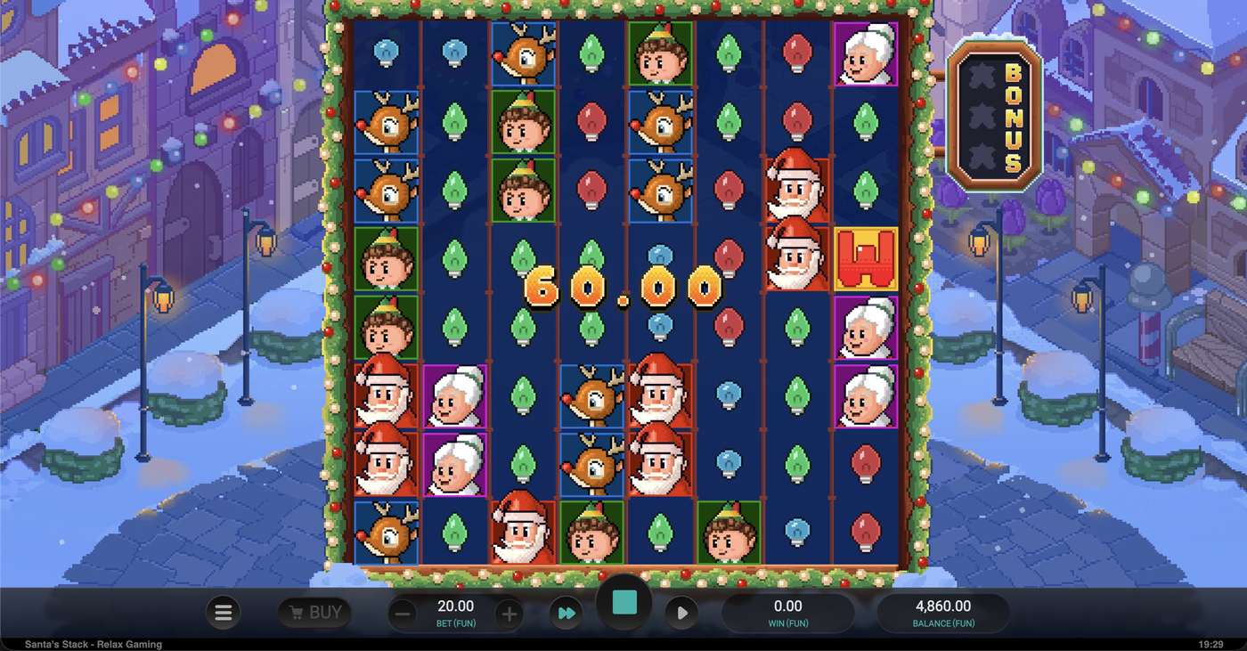 Santa's Stack: image of winning