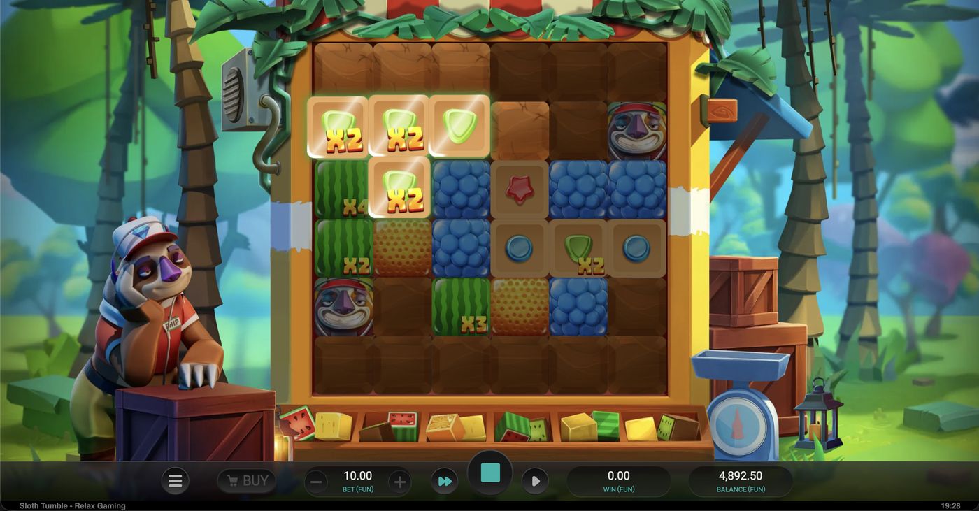 Sloth Tumble: image of winning