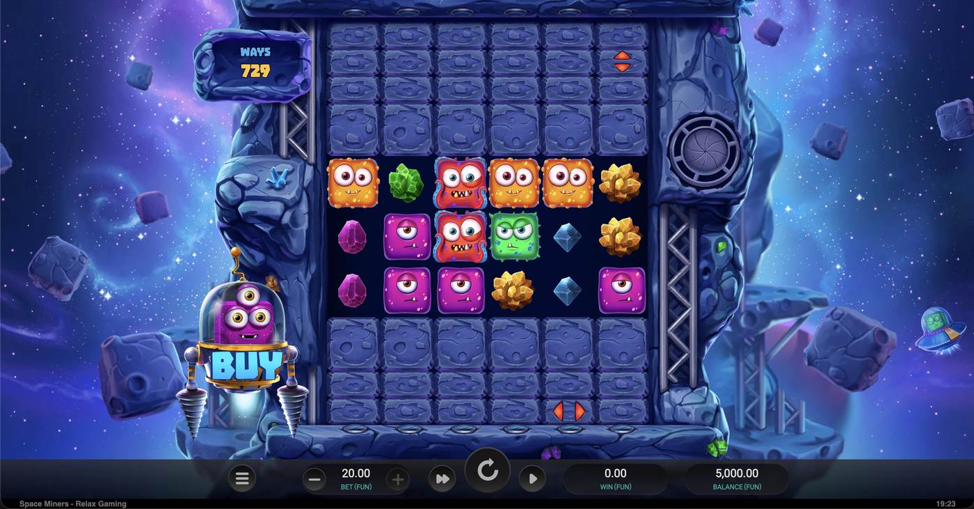 Space Miners: image of main menu