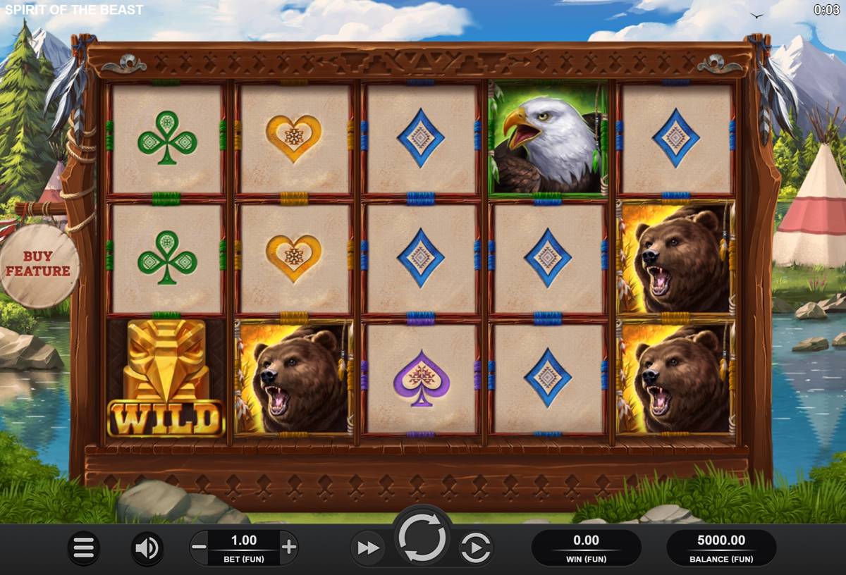 Spirit of the Beast: image of main menu