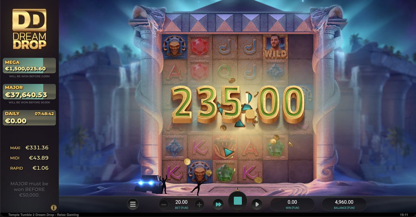 Temple Tumble 2 Dream Drop: image of winning